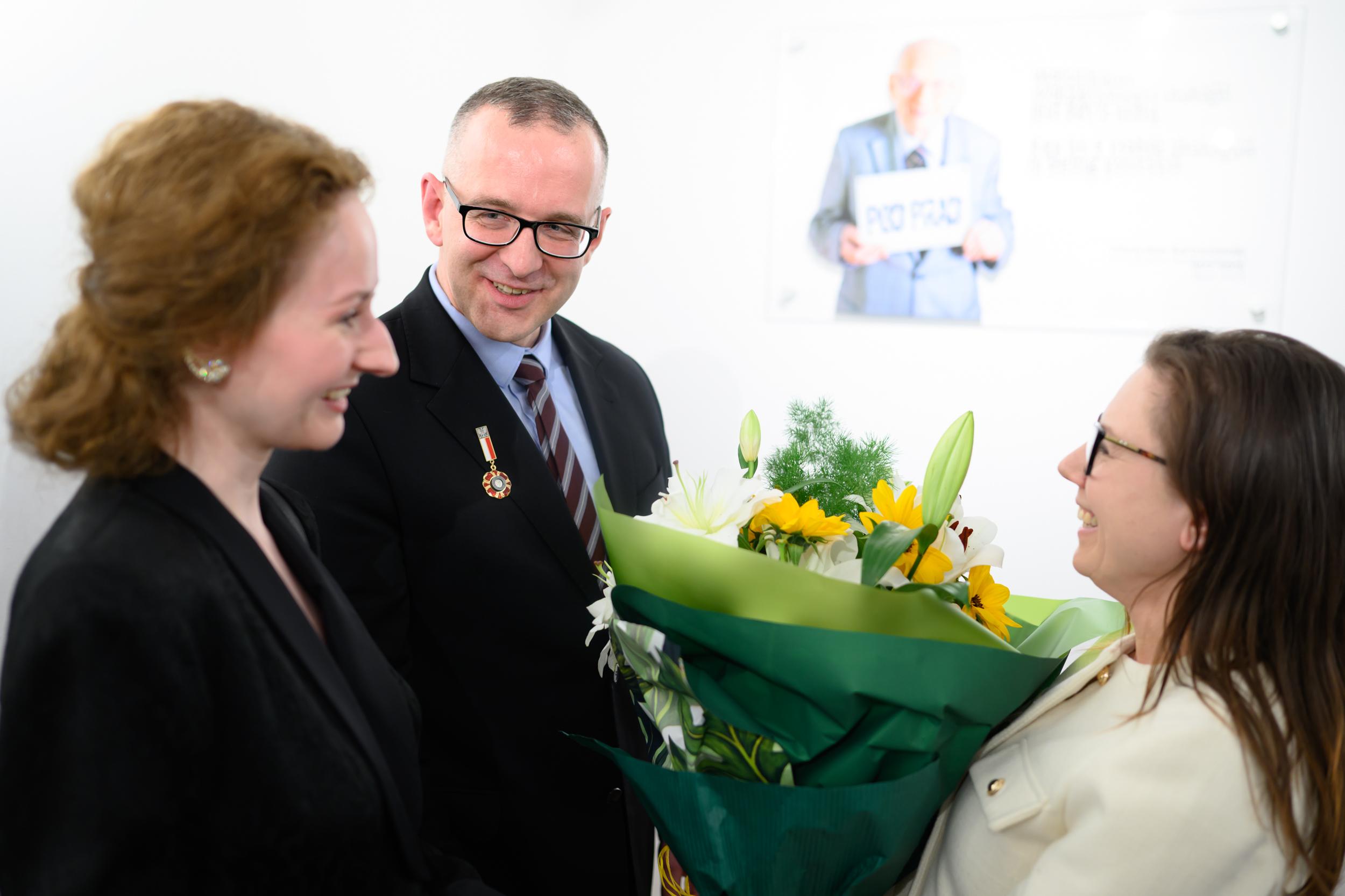 Uroczystość odznaczenia prof. Adama Szpaderskiego; zdj. Nikodem Szymański – materiały Uniwersytetu SWPS