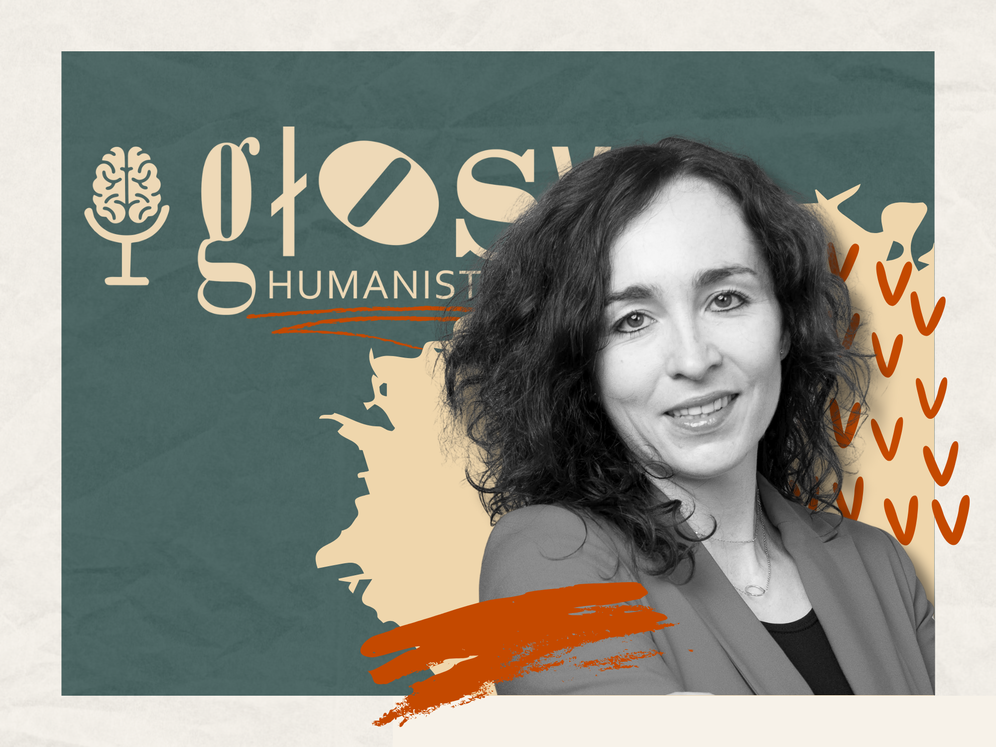 Agnieszka Turska-Kawa i logo „Głosów Humanistyki”